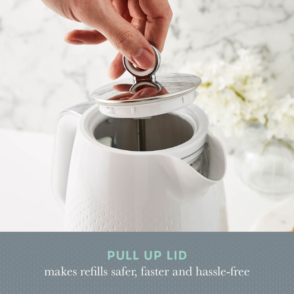 Fearne Pastel Toaster Swan Elegance White Kettle, Slice Toaster