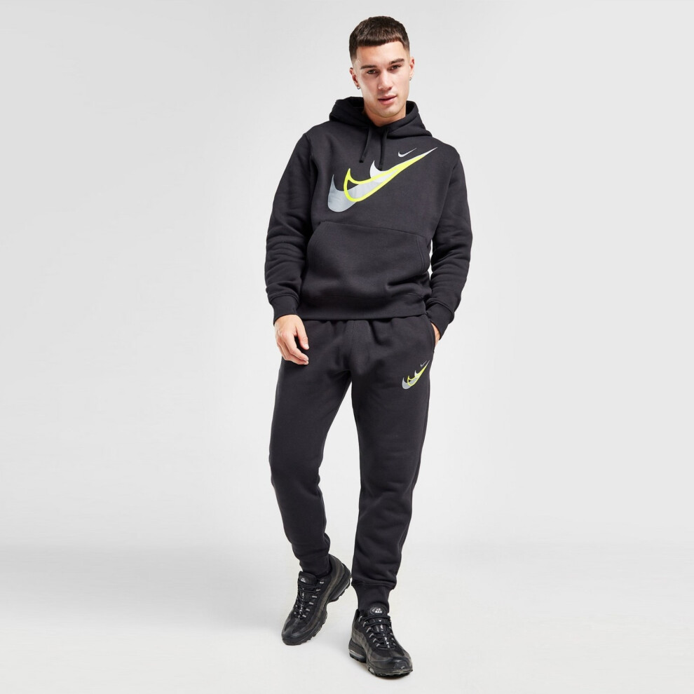 (Black, L) Nike Sportswear Standard Issue Moto Mens Tracksuit