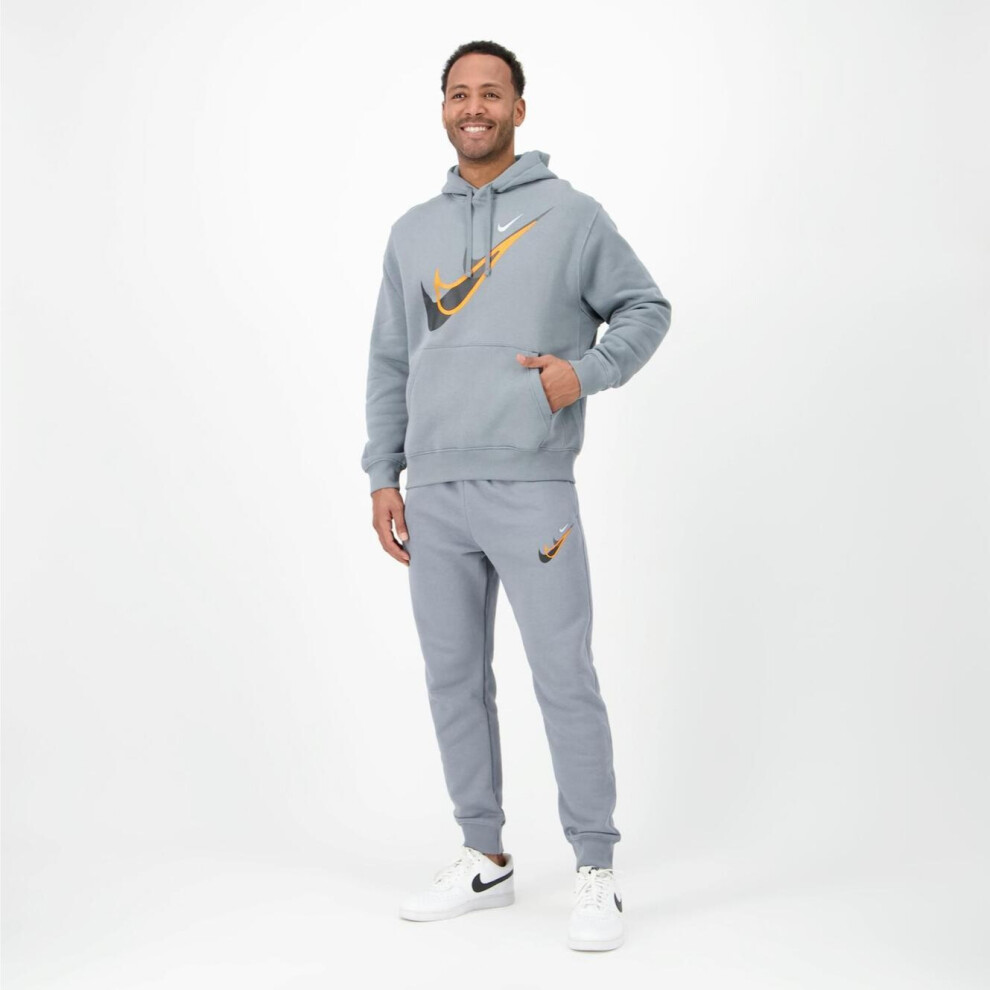 (Grey, S) Nike Sportswear Standard Issue Moto Mens Tracksuit