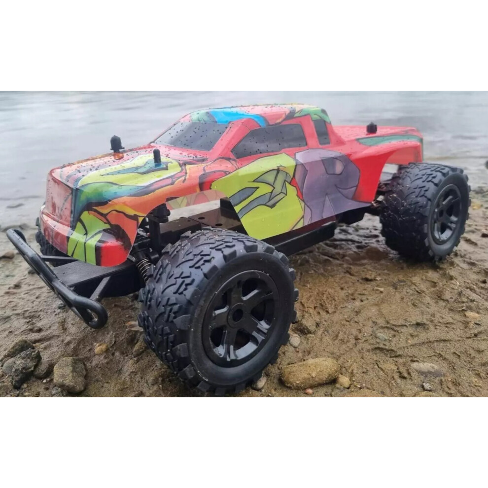 2.4GZ Monster Truck Radio Remote Control Car 25km/h Off Road 1/10