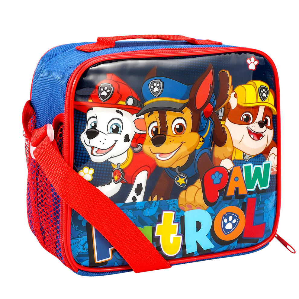 Paw Patrol Insulated Lunch Bag Childrens Boys Chase Rubble Marshall Blue