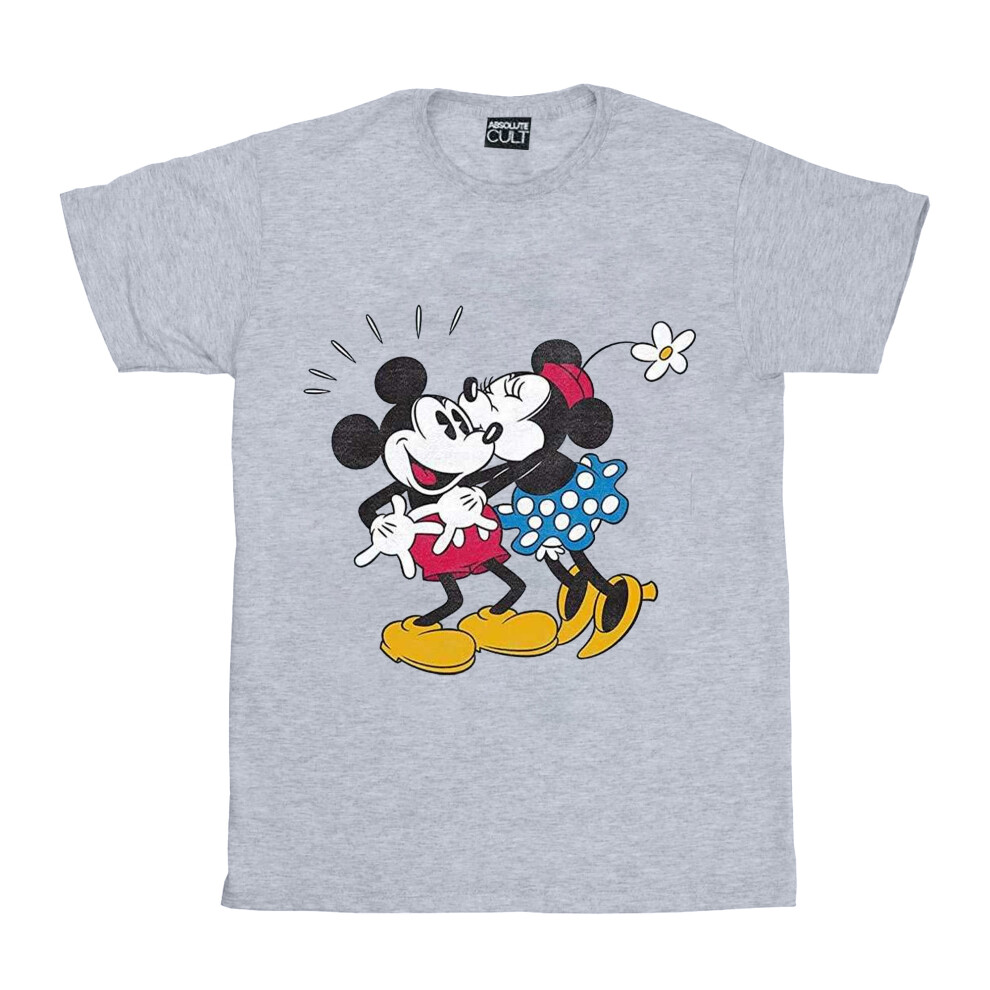 Mickey Mouse Mickey And Minnie Kiss T-Shirt