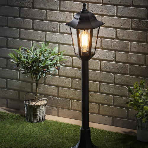 (Lamppost) Litecraft Neri Outdoor Black Lantern 2