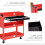 Durhand DURHAND 3-tier Tool Trolley Cart Roller Cabinet Garage Workshop with Drawer 4
