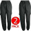 True Face (2 Pack - Charcoal, XL) 2Pack Women Combat Cargo Sport Elasticated Trouser 1