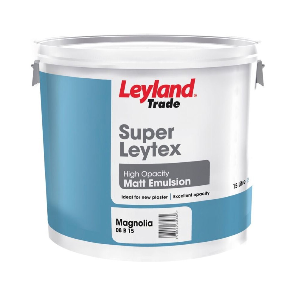 Leyland Trade - Super Leytex Matt - 15L Magnolia