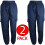 True Face (2 Pack - Navy, S) 2Pack Women Combat Cargo Sport Elasticated Trouser 1