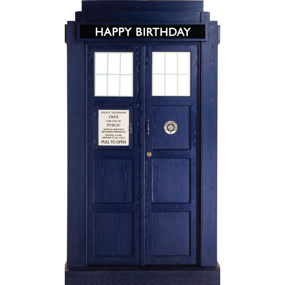 Doctor Who "Tardis" Birthday Card