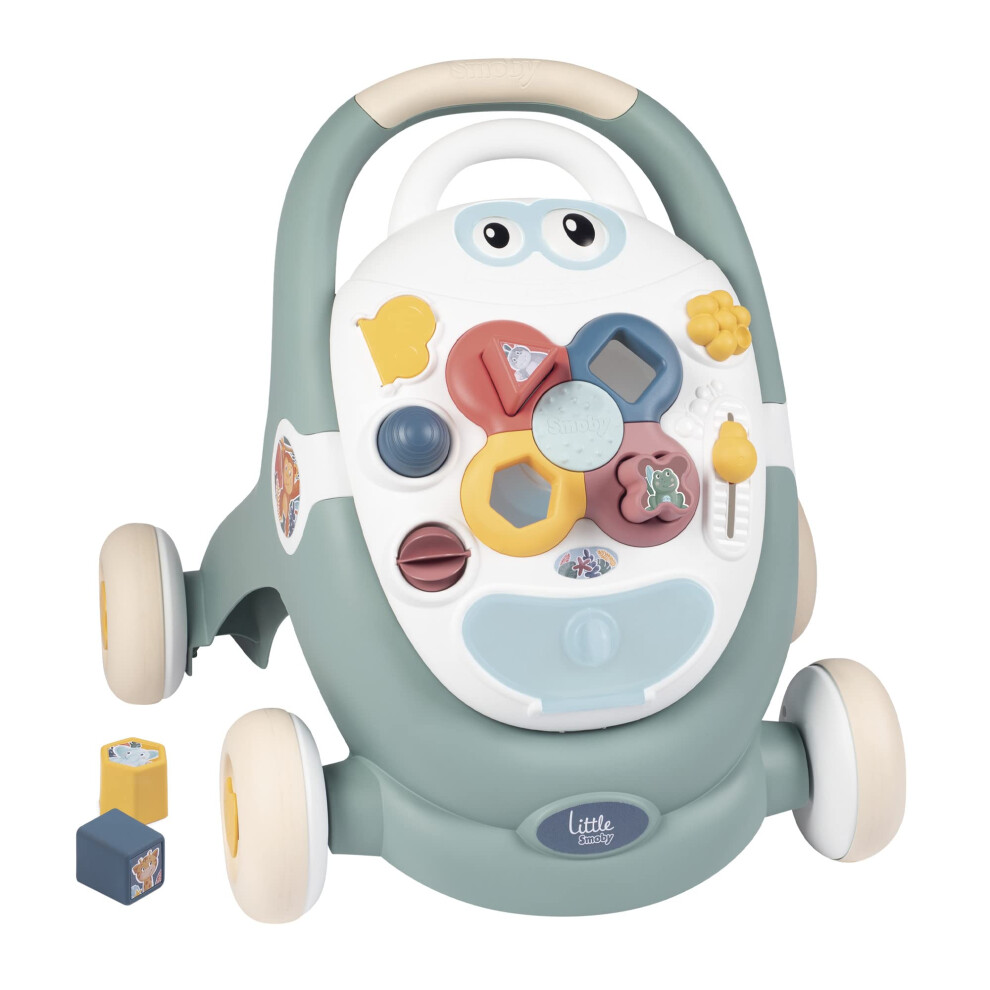 Little Smoby Baby Walker by Smoby Detachable Activity Play Board Baby?s First Doll Pushchair Toy Grows with the Child from Activity Board to Walker