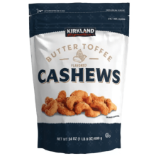 Kirkland Signature Butter Toffee flavoured Cashews 680g