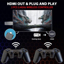 64GB 15000-Game Retro 4K HD TV Gaming Console with Wireless Controllers | M8 Toys