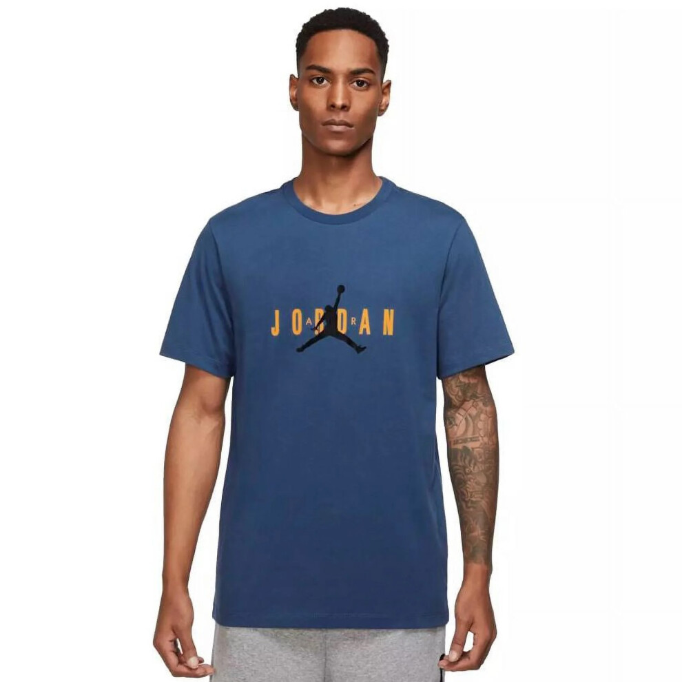 (Blue, M) Nike Air Jordan Jumpman Mens T Shirt