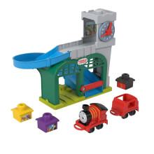 Thomas & Friends Toddler Toy My First Knapford Station Train Playset con Stack & Wobble Cargo per bambini di et superiore ai 18 anni