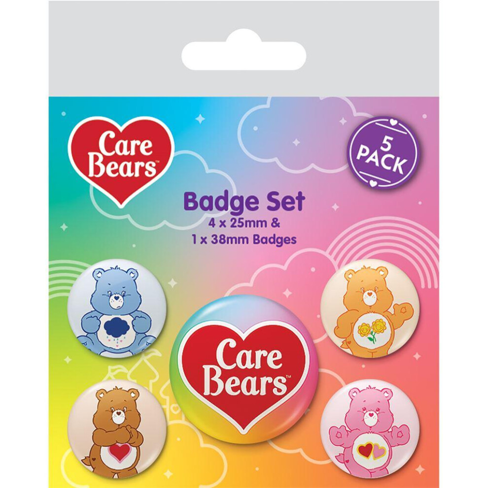 Care Bears Characters Badge Set (Pack of 5)