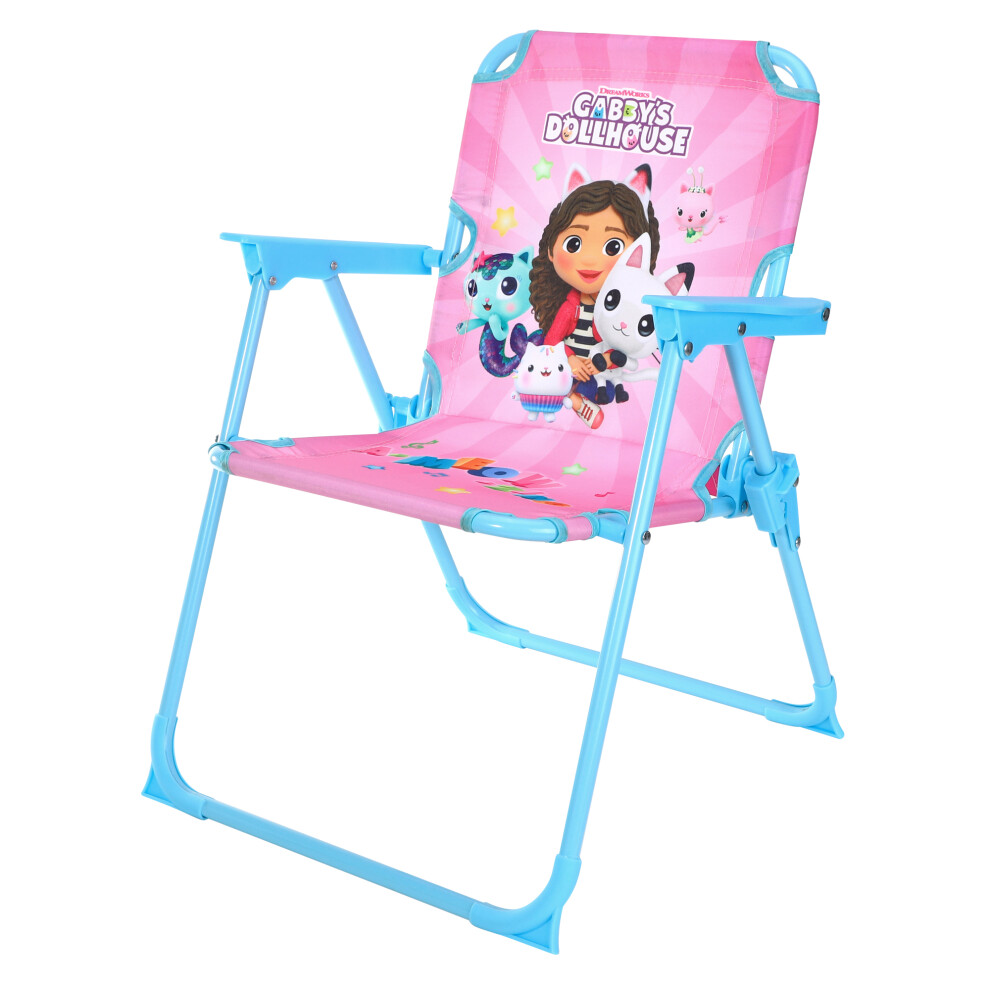 Gabby's Dollhouse Kids Camping Beach Foldable Garden Deck Chair