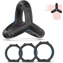Silicone Penis Cock Ring Set, 4 Sizes Cock COC Rings Male Ring Sex Toy