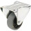 Parnells 80mm fixed castor with grey electrically conductive thermoplastic rubber on poly 1
