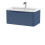 Balterley Wall Hung 1 Drawer Vanity Basin Unit with Polymarble Basin, 800mm - Satin Blue 1