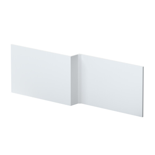 Balterley 1700mm L Shape Square Reversible Bath Front Panel - Satin White