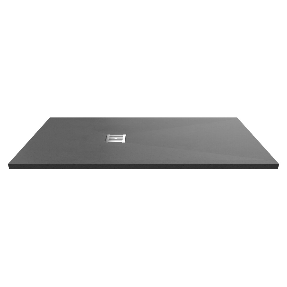 1600mm x 800mm Premium Slimline Rectangular Shower Tray - Slate Grey