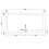Balterley 1500mm x 800mm Premium Slip Resistant Rectangular Shower Tray - White 3
