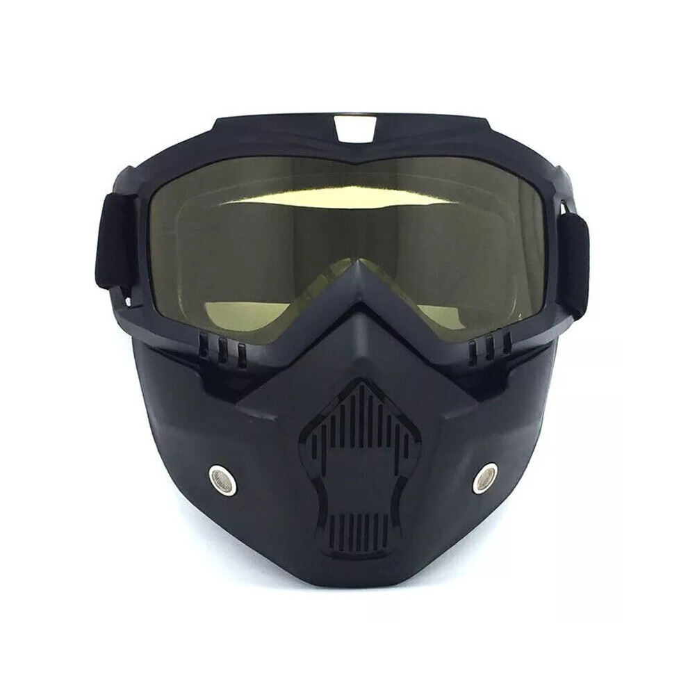 (Black / Yellow) Safety Glasses Eye Impacted Protective Work Goggles For Diy Welding Grinding 9374252623326