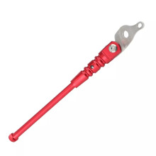 (Red) Adjustable Bicycle Kickstand Side Support Kick Stand for Brompton Folding Bike