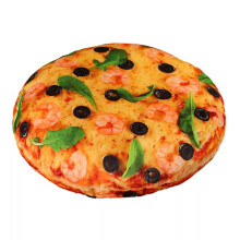 (Shrimp Pizza) Pizza Pancakes Pillows Food Plush Toys Snack Decoration Backrest Stuffed Cushion