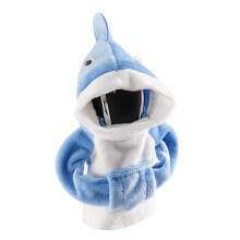 (Shark) Auto Car Gear Knob Cover Hoodie Sweatshirt Knob Gear Cute Animal Stick Protector