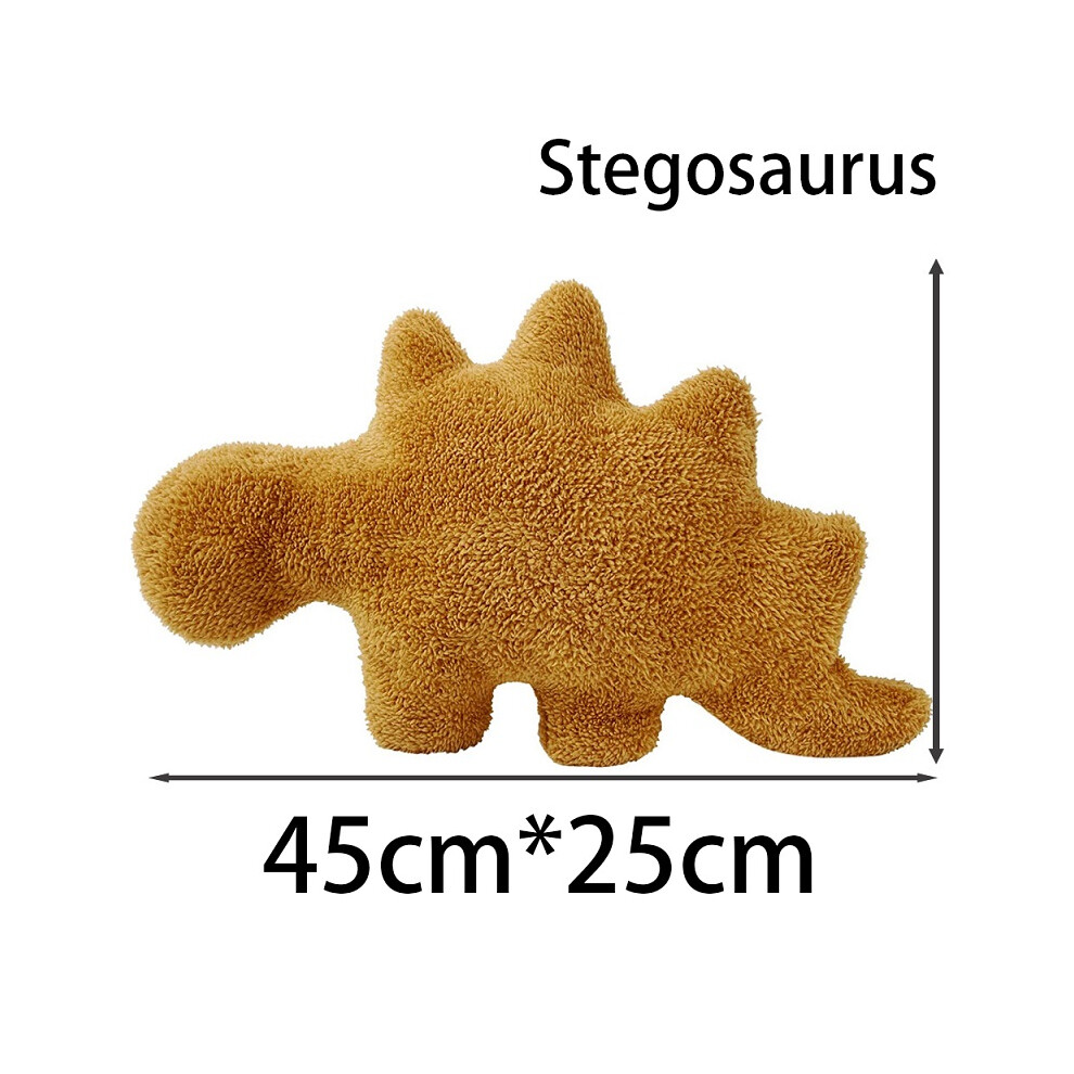 Mdsrjone (Dinosaur B) Nugget Pillow Dino Chicken Nugget Plush Pillow Cartoon Dinosaur Plush Pillow