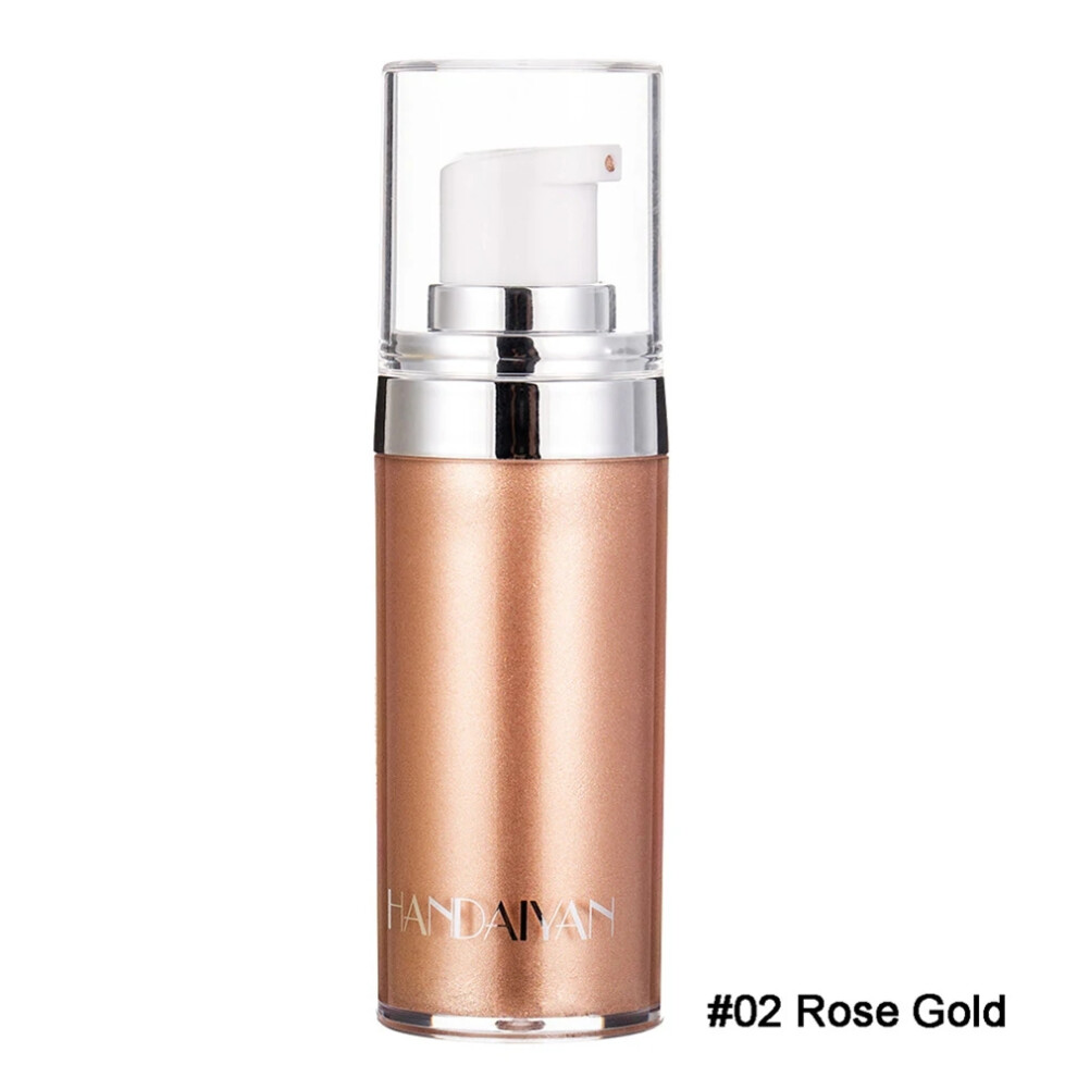 (02) Body Highlighter Brown Bronze Oil Shimmer Liquid Illuminator Face Shine Spray Highlight