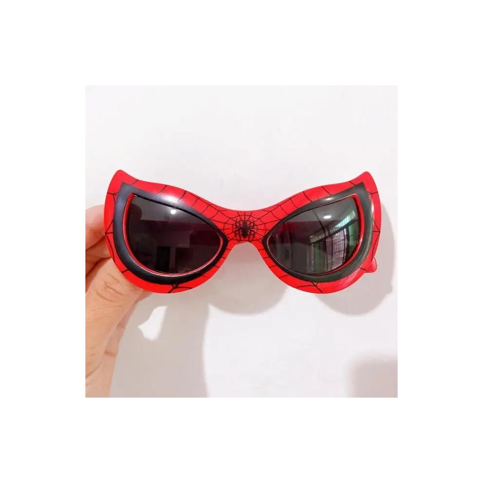 (E) 2024 Spiderman Sunglasses Plastic Action Toys Figure Anime Spider