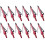 (red) LAIXING 12Pack 3 Fixed Blade Archery Hunting Broadheads 100Grain with Case Arrow Head 1