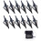 (black) LAIXING 12Pack 3 Fixed Blade Archery Hunting Broadheads 100Grain with Case Arrow Head 1