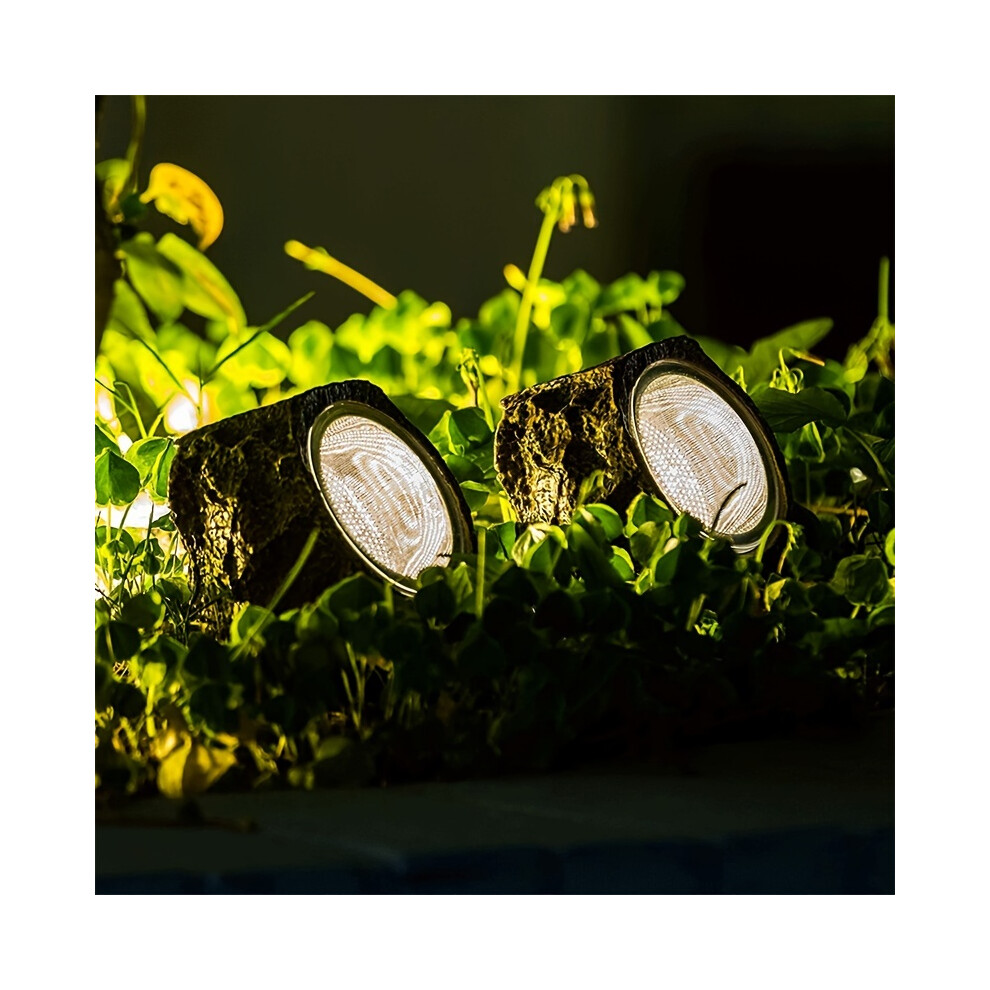 (2pcs) 2pcs Outdoor Solar Garden Rock Lights, 10led Solar Rock Lights, Outdoor Landscape Spotlights-image-OPC-PF8MRN7-NEW