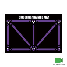 (purple mat 90x60cm) Football Training Mat 90x60cm Rug Soccer Futbol Voetbal Train Carpet with Kick Trainer
