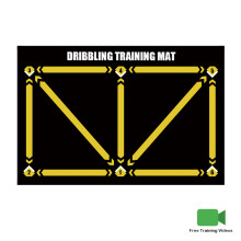 (yellow mat 90x60cm) Football Training Mat 90x60cm Rug Soccer Futbol Voetbal Train Carpet with Kick Trainer