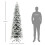 Homcom HOMCOM 7ft Flocked Pencil Christmas Tree with Auto Open, Steel Base 2