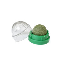 (Green) Natural Catnip Cat Wall Stick-on Ball Toy Scratchers Treats Healthy Natural