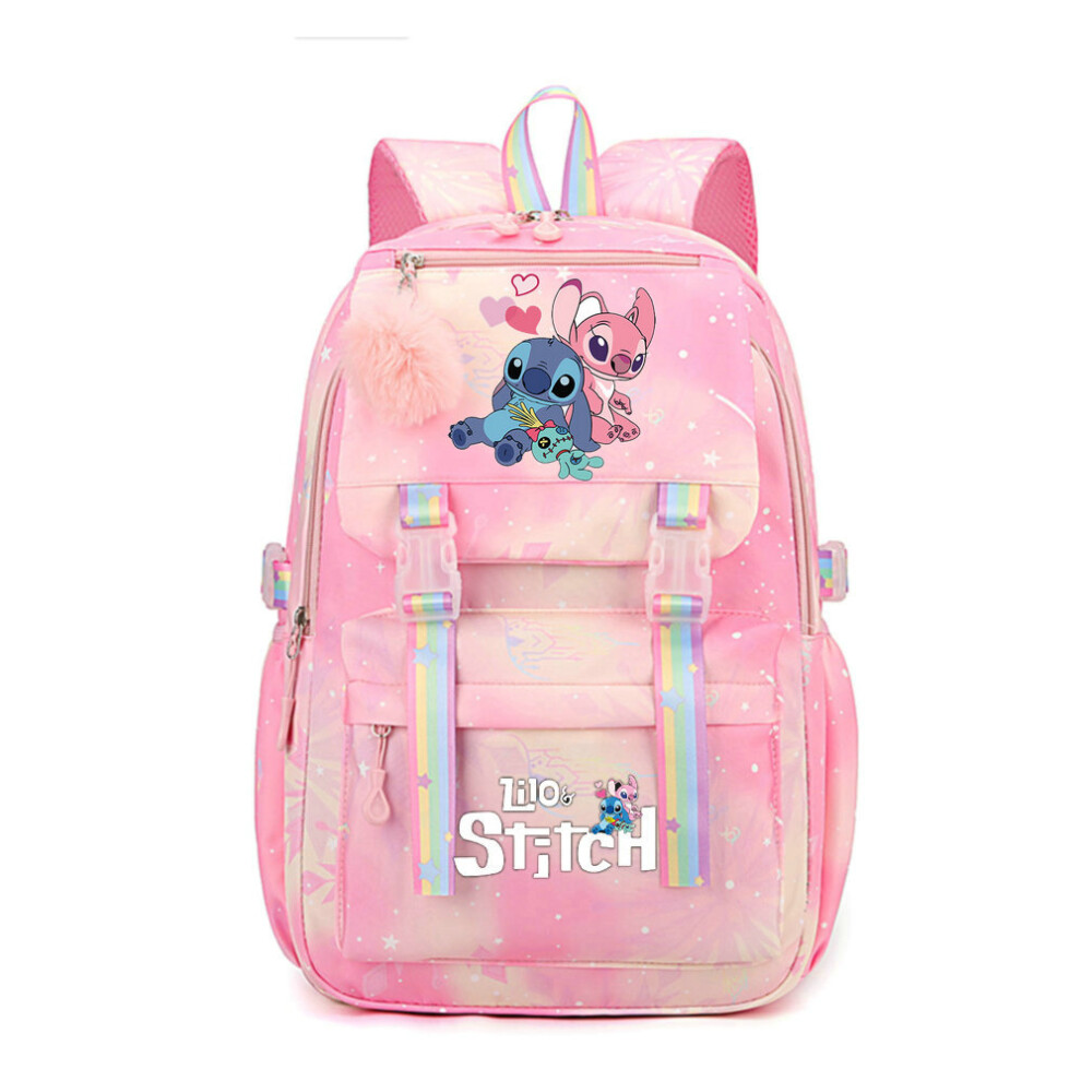 Flemye (Picture Color1) Lilo And Stitch Women's Backpack Boys Girls Bookbag Bag