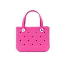 (rose red-M) Summer Beach Bags Waterproof Travel Bag Sandproof Handbag Multi-Purpose Storage Bag