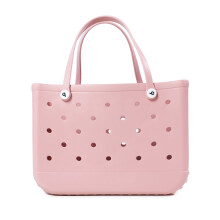 (pink-XL) Summer Beach Bags Waterproof Travel Bag Sandproof Handbag Multi-Purpose Storage Bag