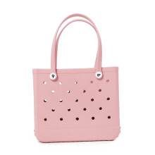 (pink-L) Summer Beach Bags Waterproof Travel Bag Sandproof Handbag Multi-Purpose Storage Bag