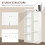 Homcom HOMCOM Bookcase Modern Bookshelf Cabinet for Home Office White 4
