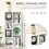Homcom HOMCOM Bookcase Modern Bookshelf Cabinet for Home Office White 3