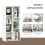 Homcom HOMCOM Bookcase Modern Bookshelf Cabinet for Home Office White 2