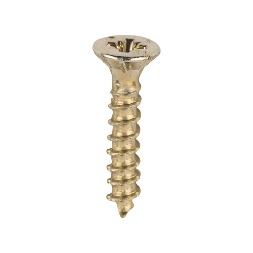 TIMco TIMCO Velocity Premium Multi-Use Countersunk Gold Woodscrews, All Sizes