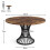 Tribesigns Tribesigns Round Dining Table for 4-6 People, 75cm Tall Dinning Table 3