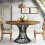 Tribesigns Tribesigns Round Dining Table for 4-6 People, 75cm Tall Dinning Table 6