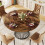 Tribesigns Tribesigns Round Dining Table for 4-6 People, 75cm Tall Dinning Table 8